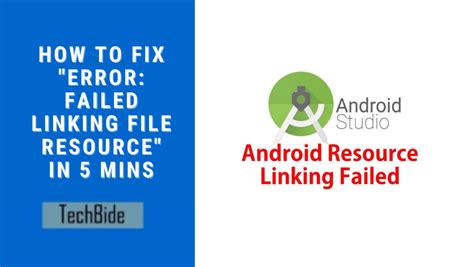error failed linking file resources